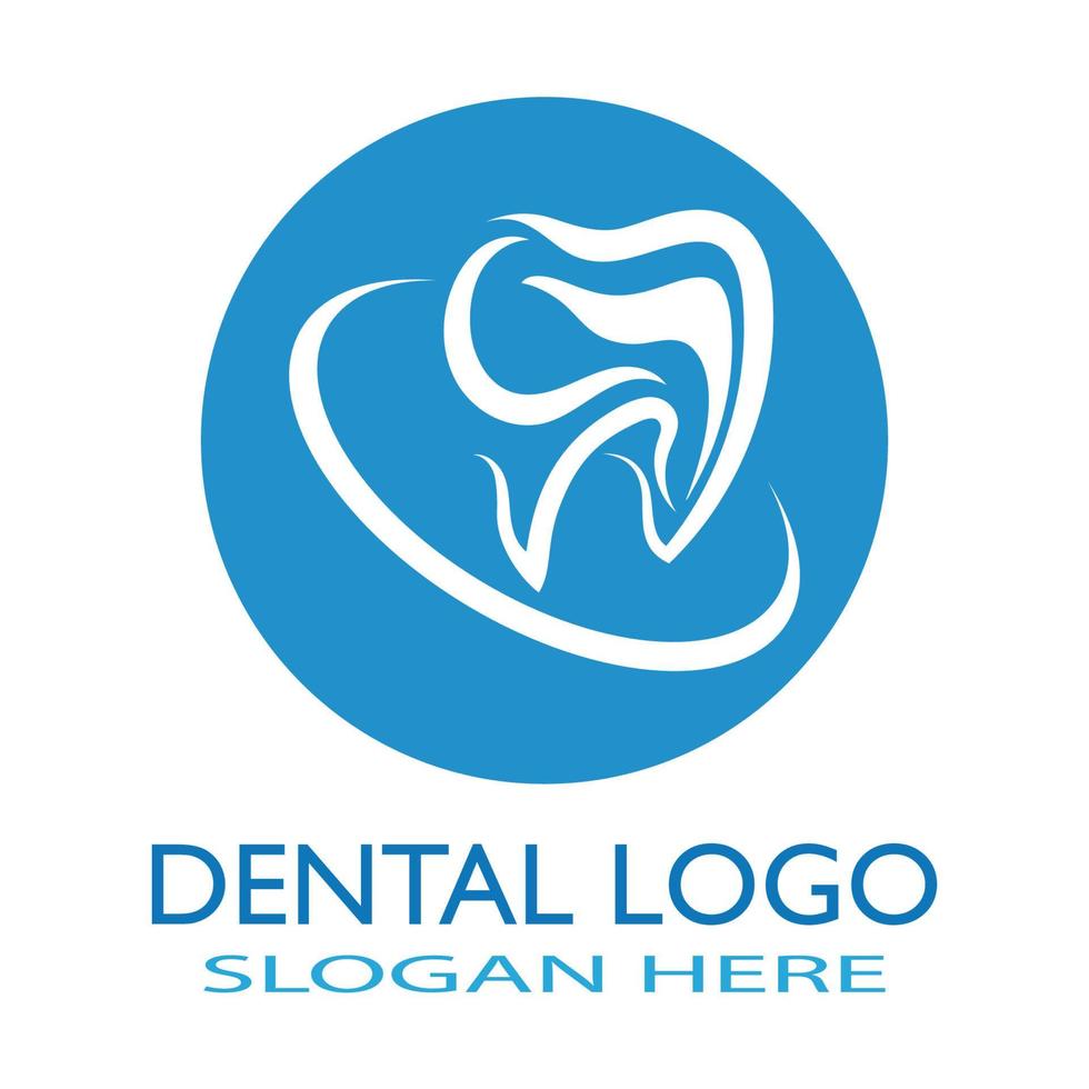 Ilustración de vector de plantilla de logotipo dental