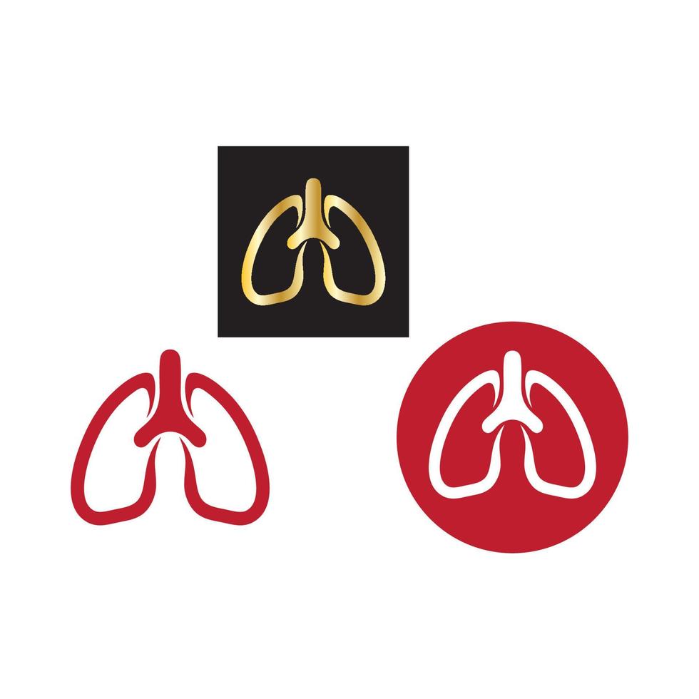 lung logo design vector for your business