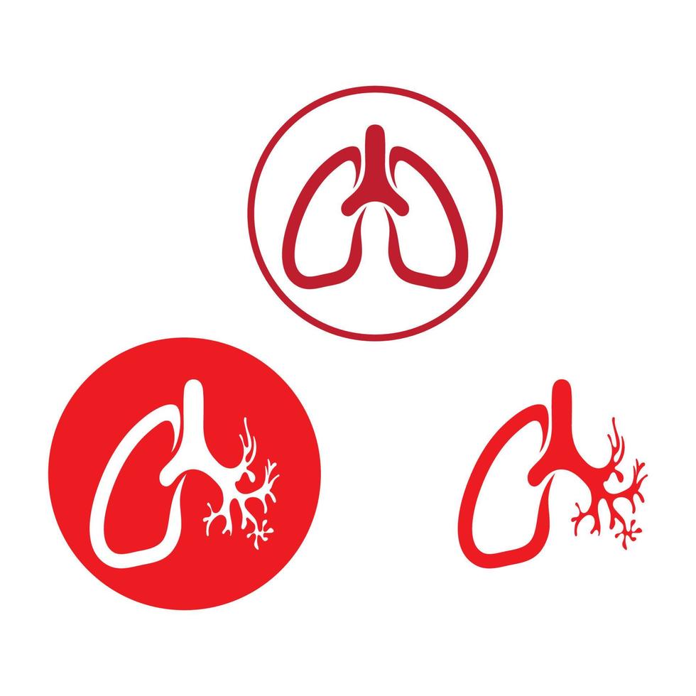 lung logo design vector for your business