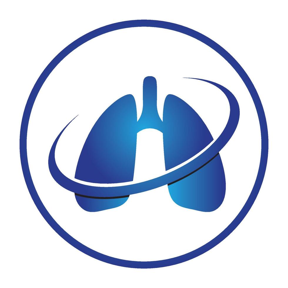 lung logo design vector for your business