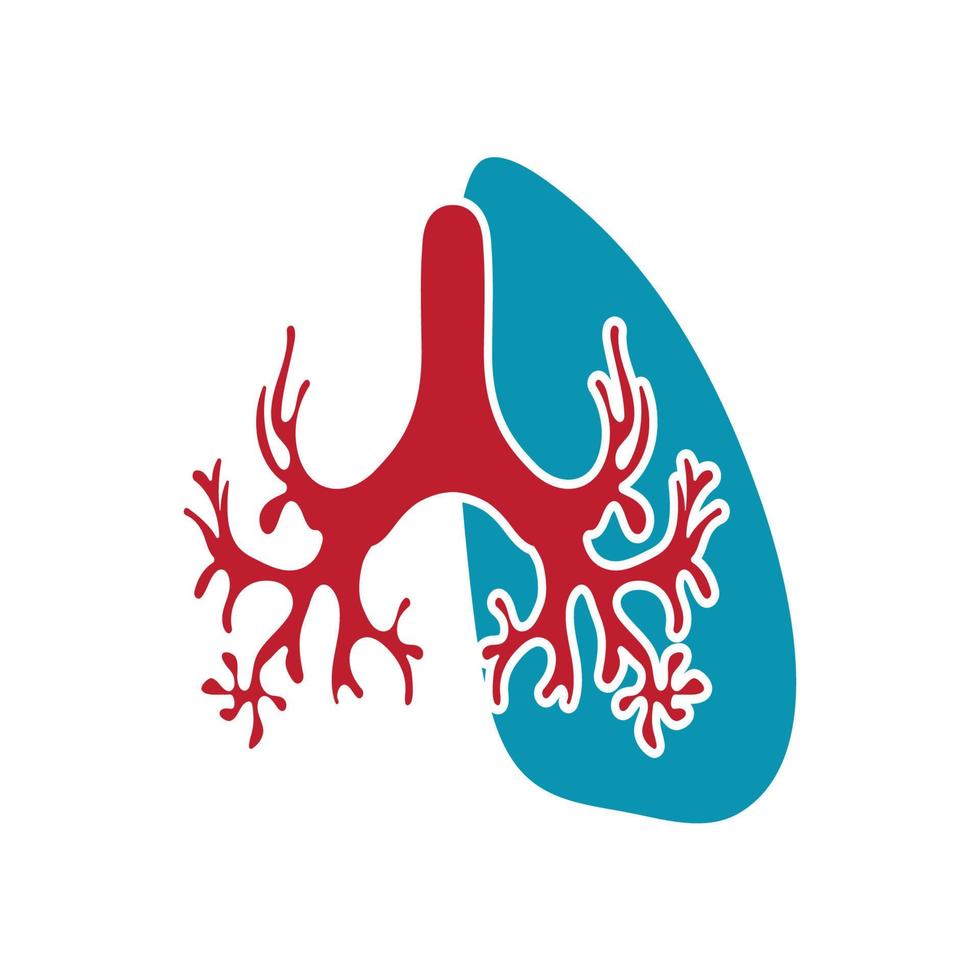 lung logo design vector for your business