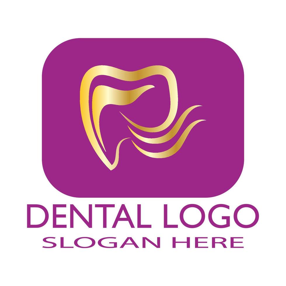 Ilustración de vector de plantilla de logotipo dental