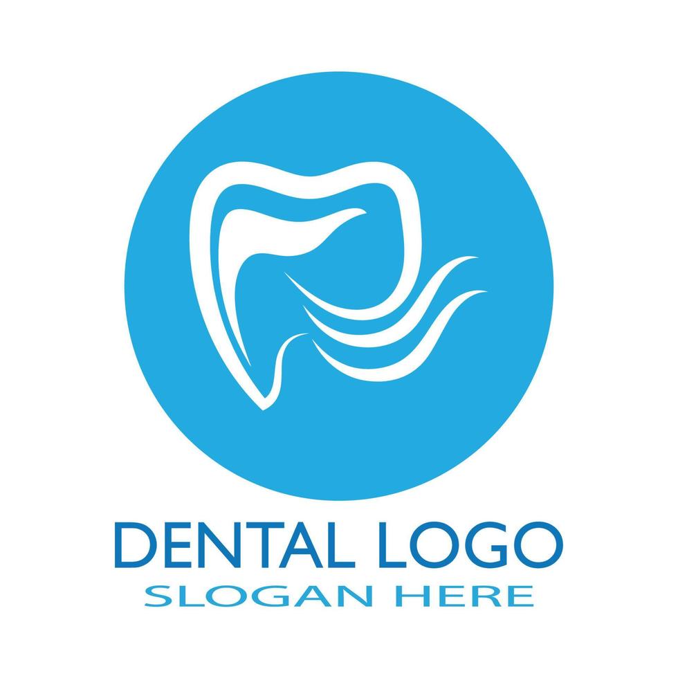 Ilustración de vector de plantilla de logotipo dental