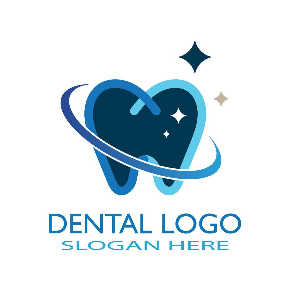 Ilustración de vector de plantilla de logotipo dental