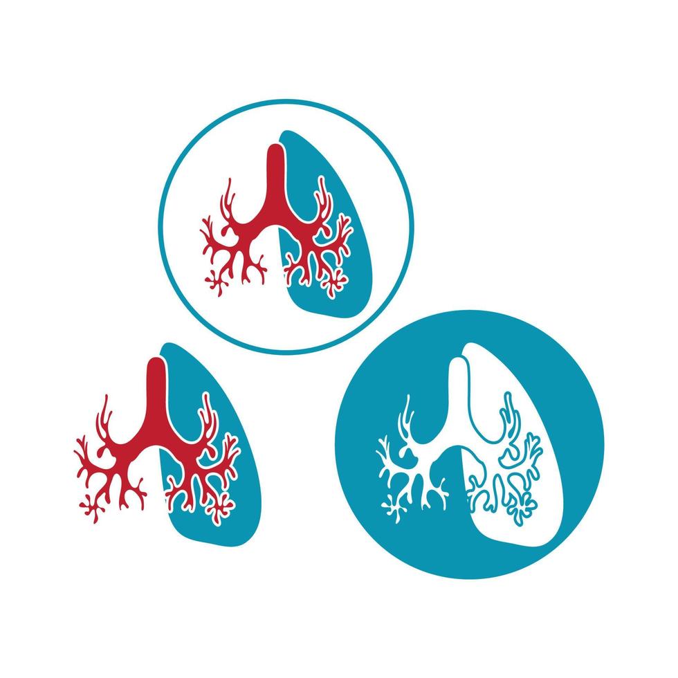 lung logo design vector for your business