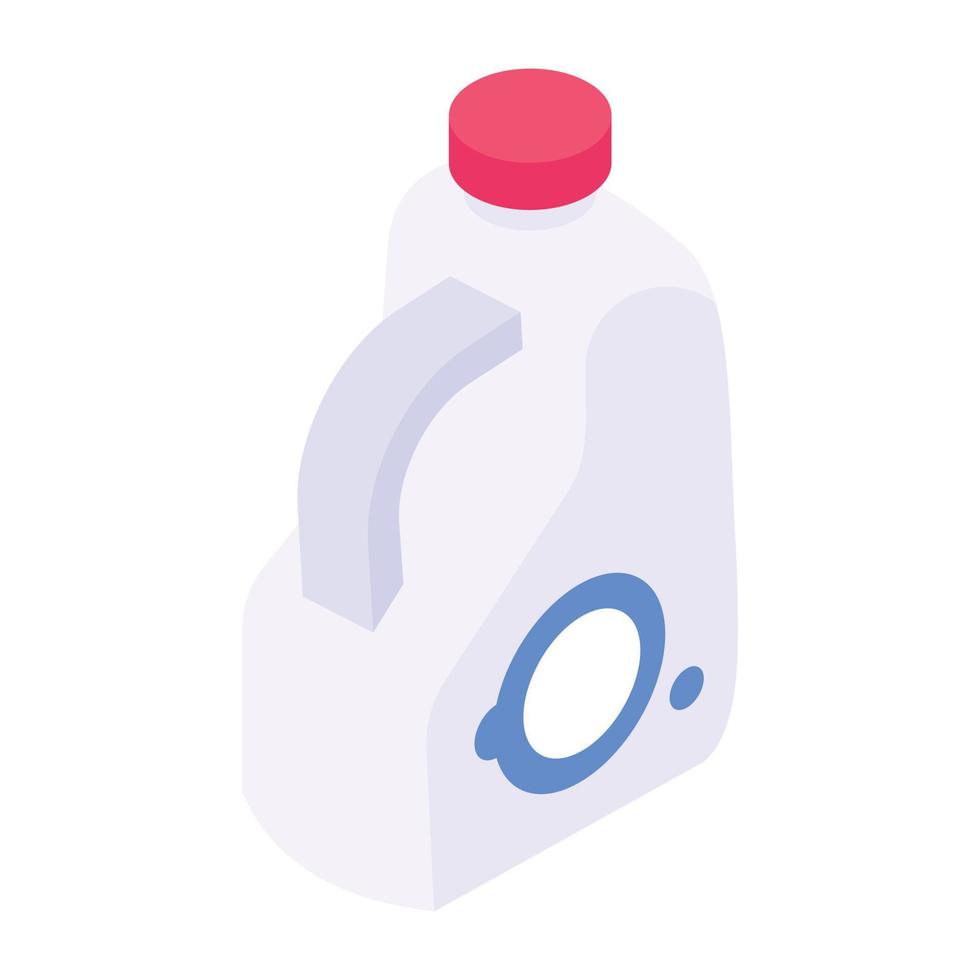 un icono de diseño isométrico de lata de leche vector