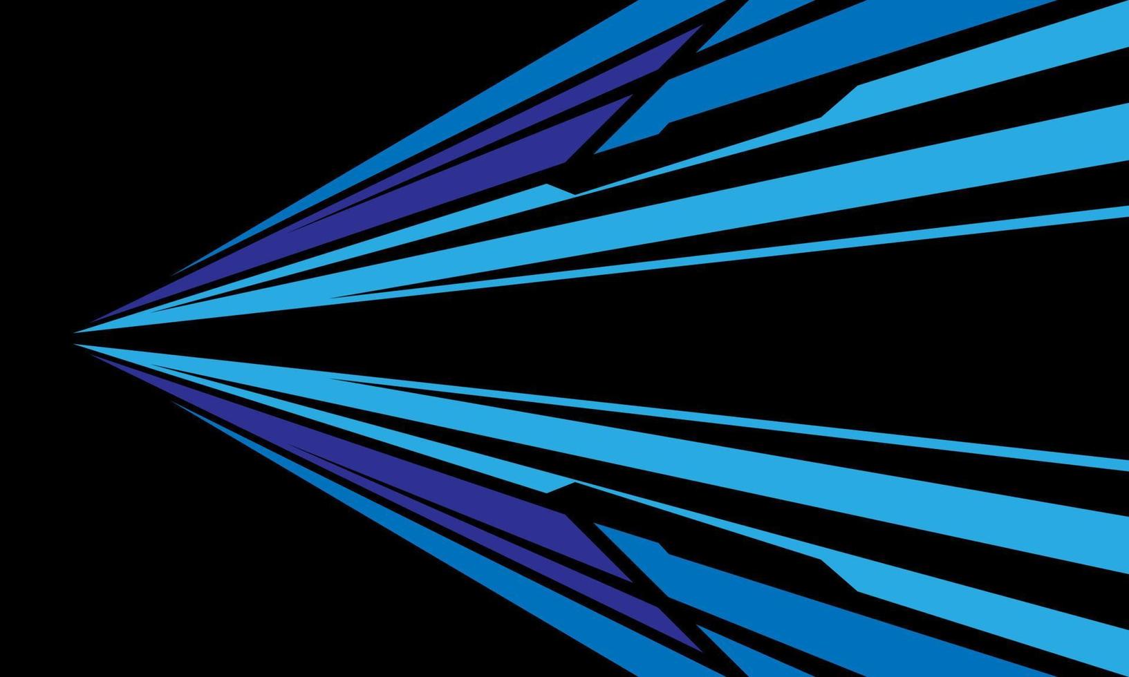 Abstract silver arrow geometric curve on black design modern futuristic technology background vector