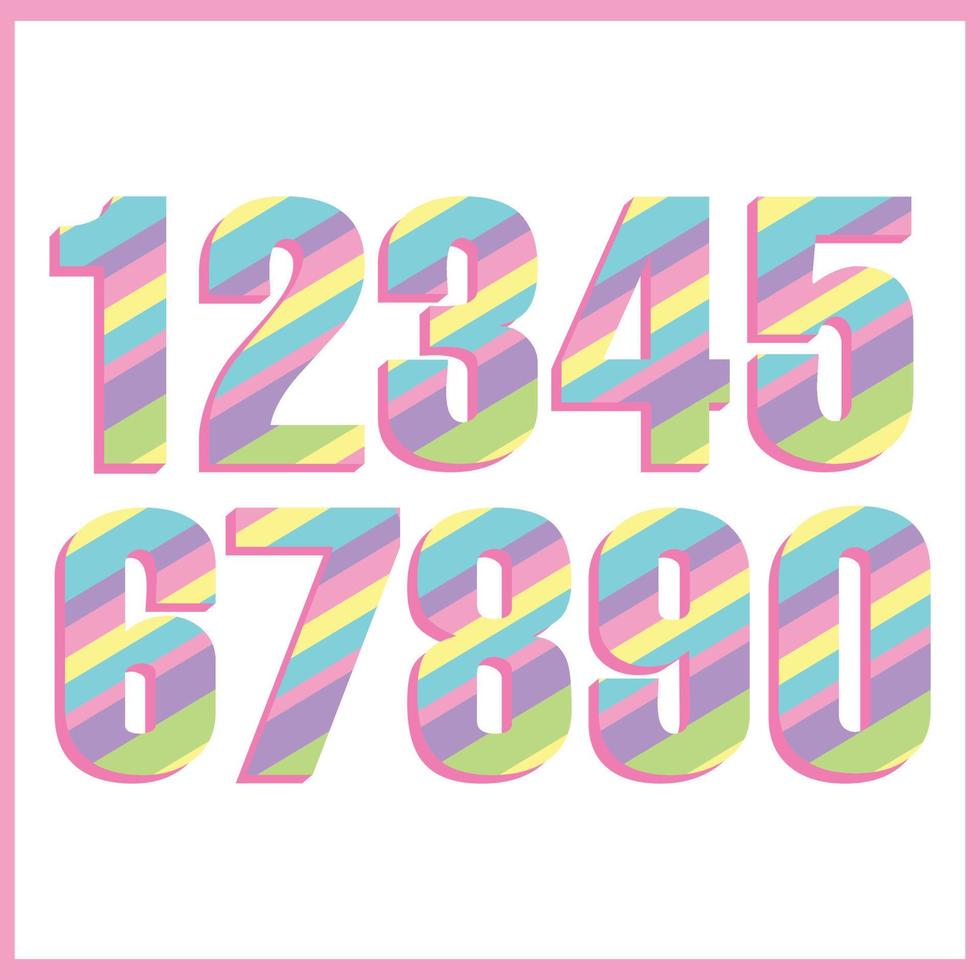 vector set rainbow numbers