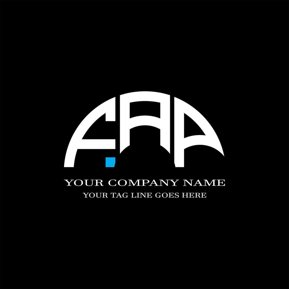 FAP letter logo creative design with vector graphic