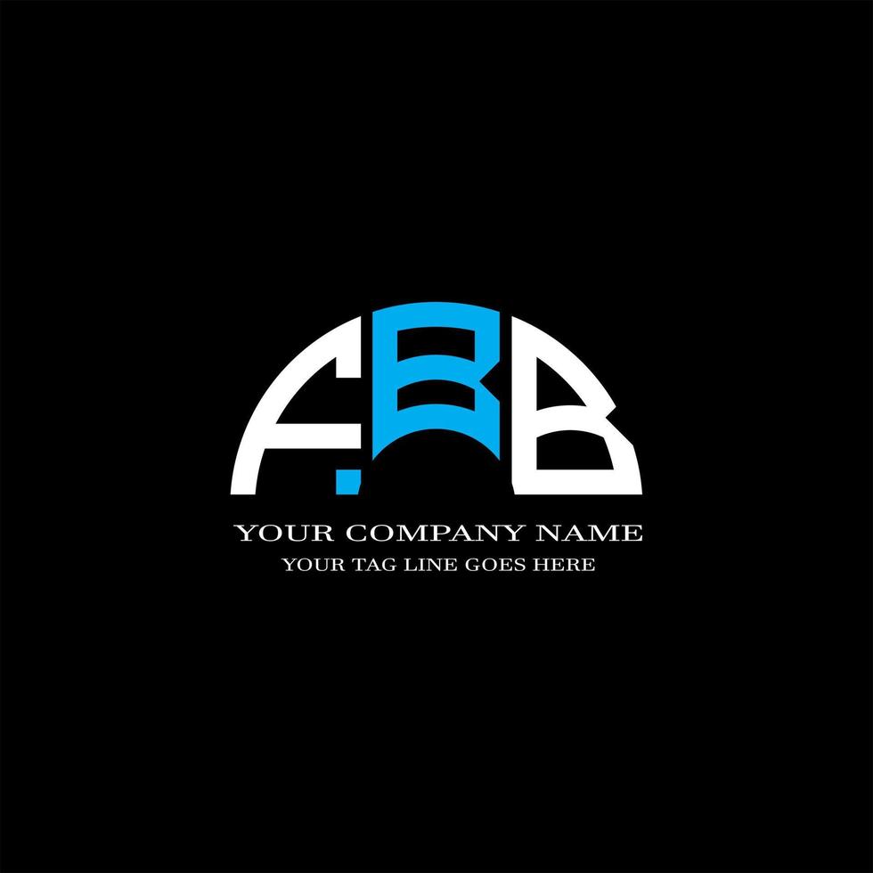 FBB letter logo creative design with vector graphic
