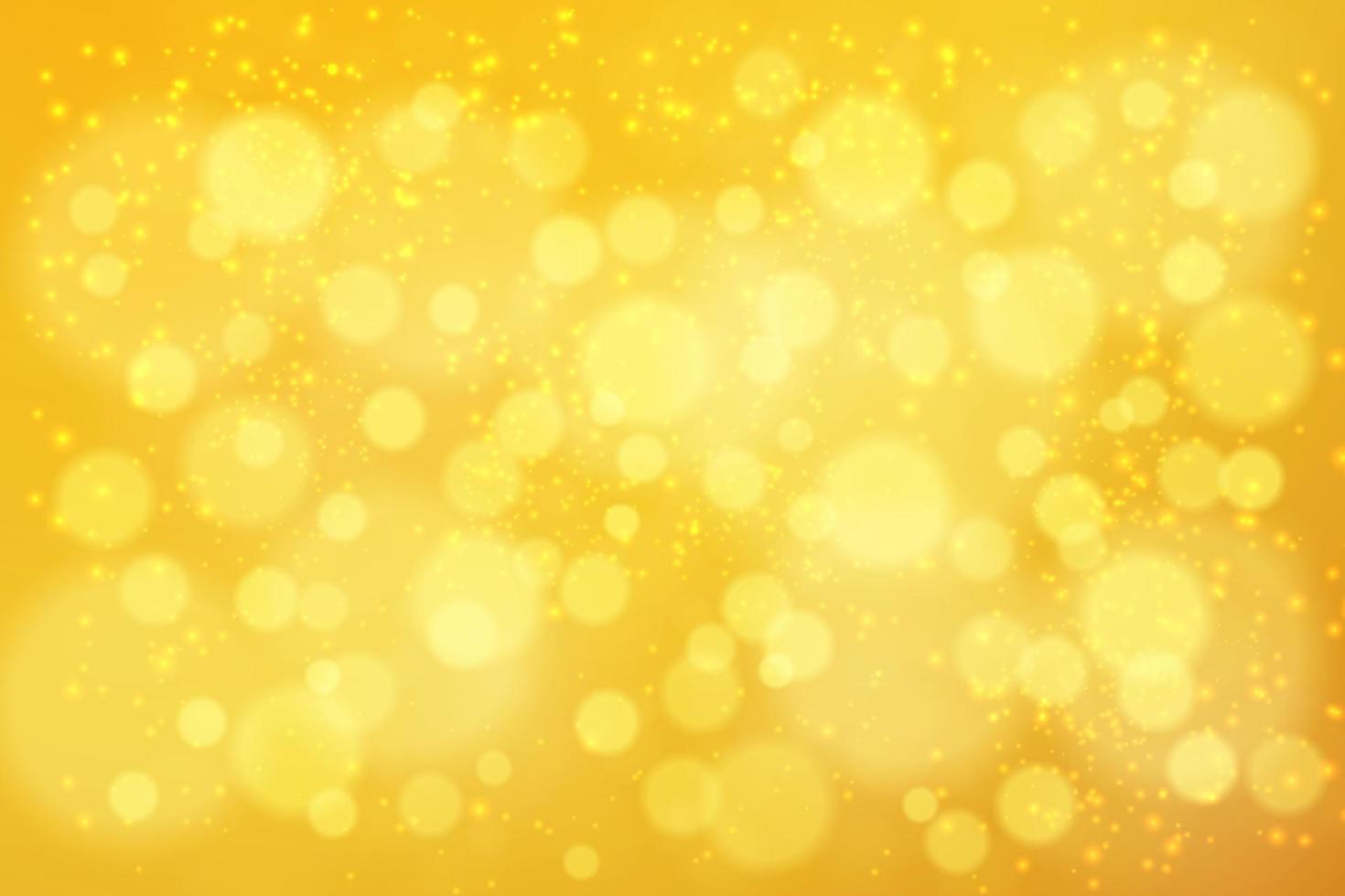 fondo abstracto de efecto bokeh dorado de navidad. telón de fondo borroso con luces desenfocadas brillantes. plantilla fácil de editar para sus diseños de vacaciones. vector