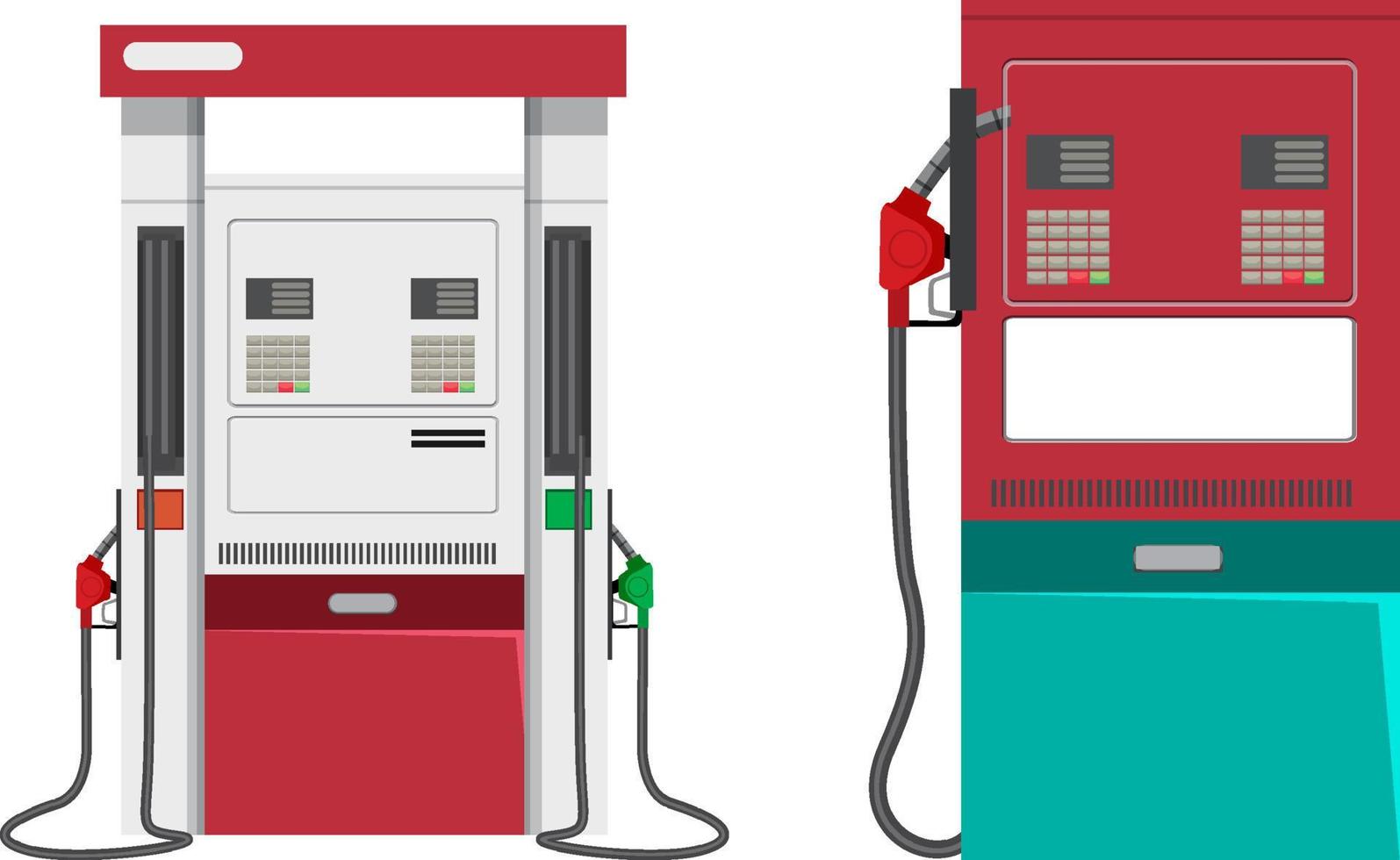 Gas station with petrol pump vector