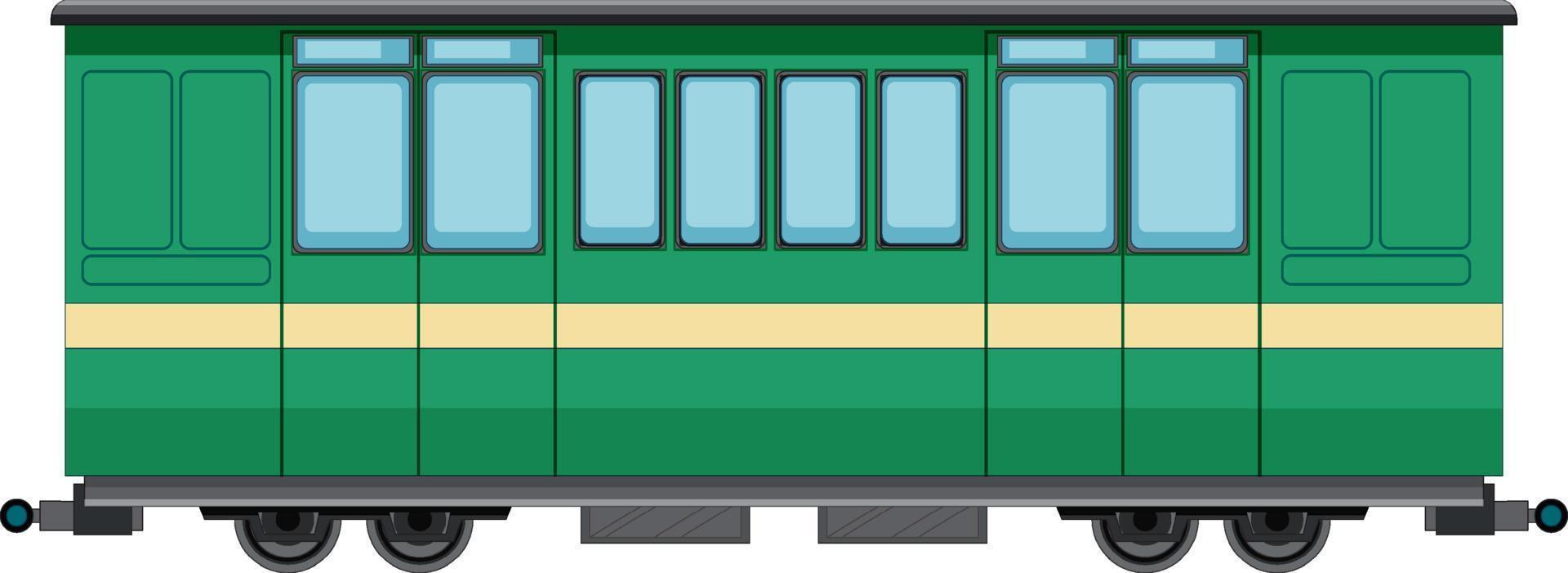 contenedor de carga del tren de carga sobre fondo blanco vector