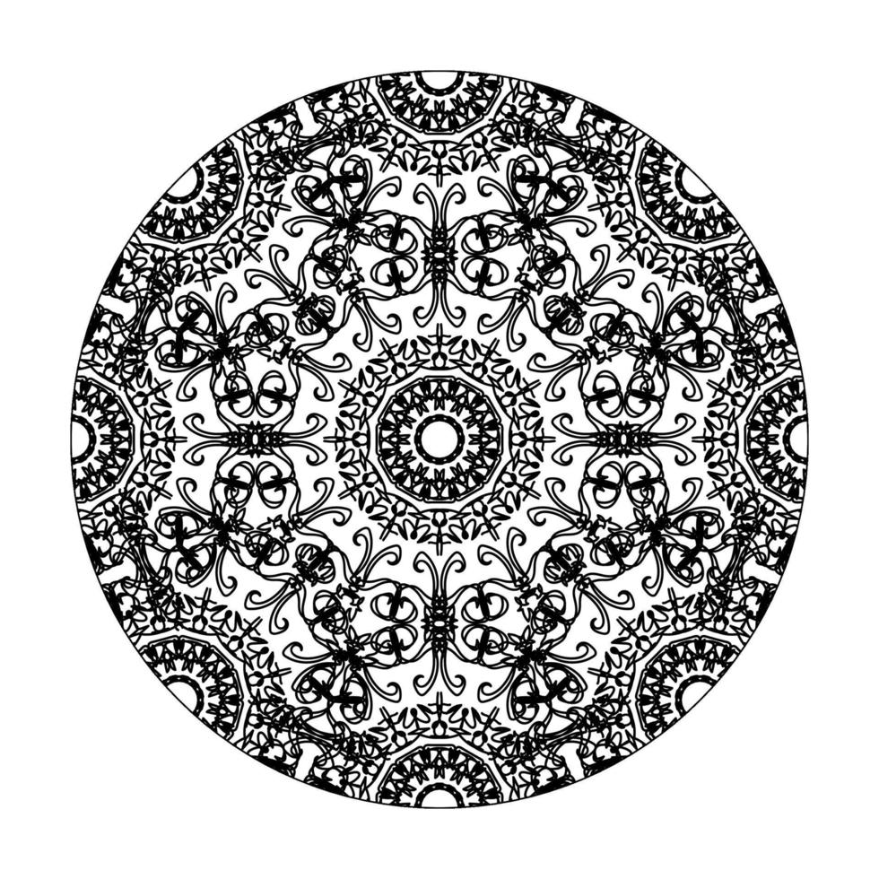 mandala dibujada a mano. decoración en adorno de garabato oriental étnico. vector