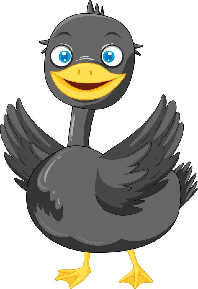 personaje de dibujos animados pato mallard vector