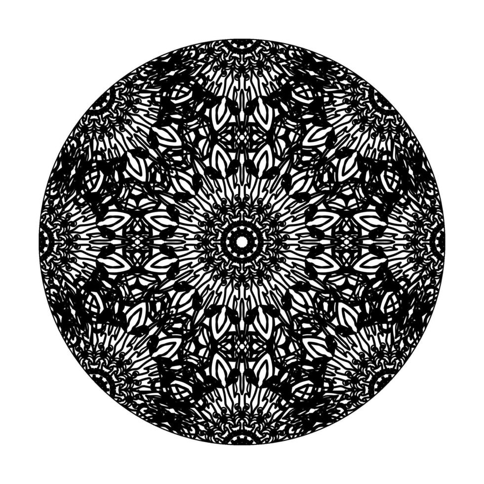 Hand drawn mandala. decoration in ethnic oriental  doodle ornament. vector