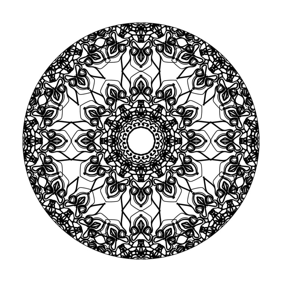 mandala dibujada a mano. decoración en adorno de garabato oriental étnico. vector