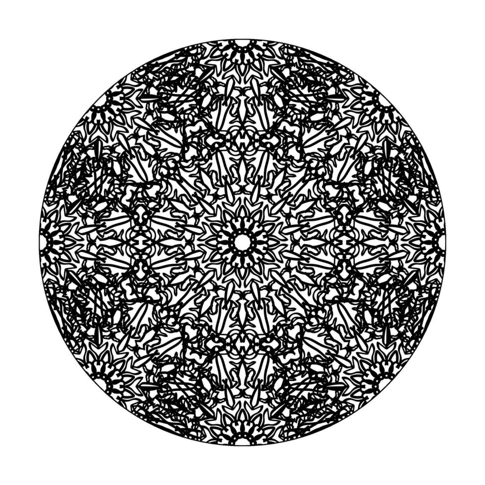 Hand drawn mandala. decoration in ethnic oriental  doodle ornament. vector