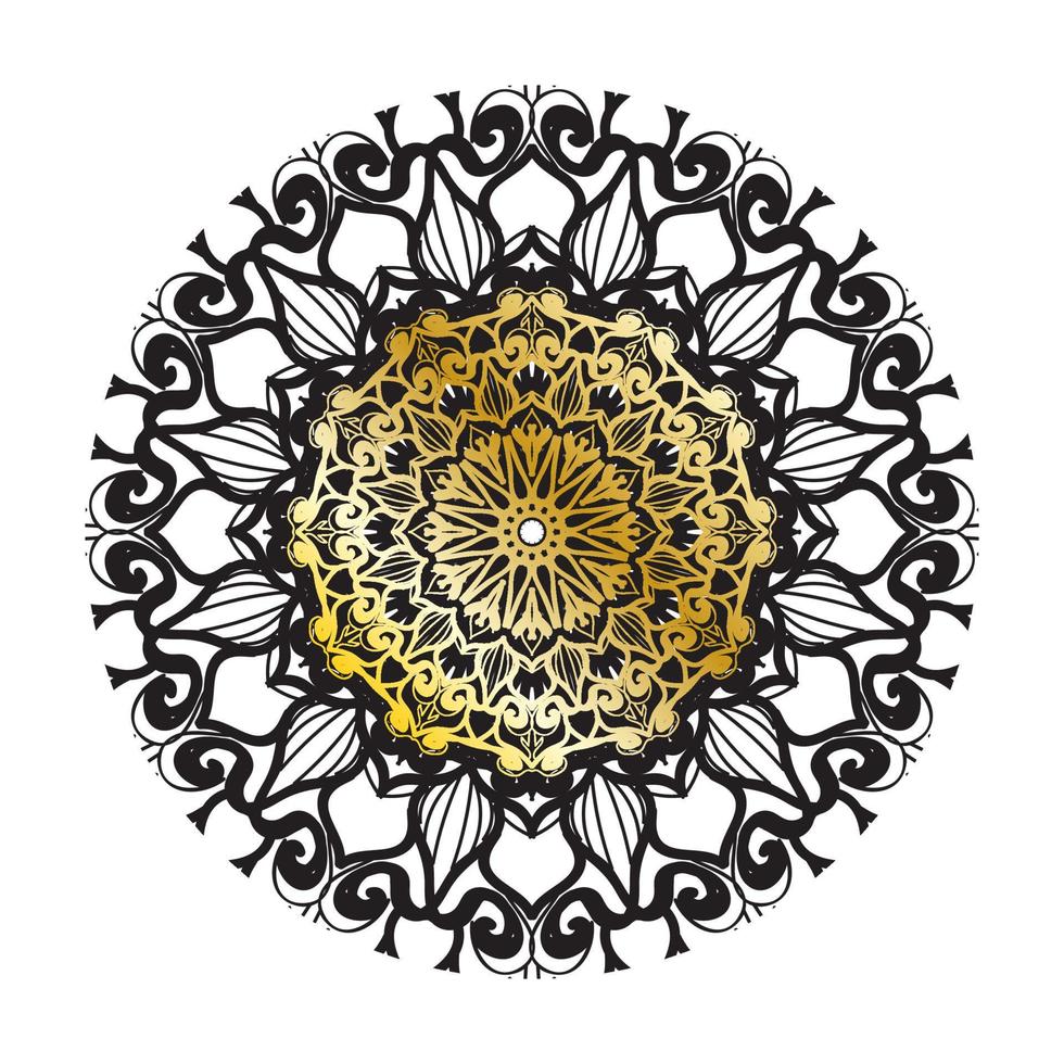 Vector round abstract circle. Luxury Mandala style.
