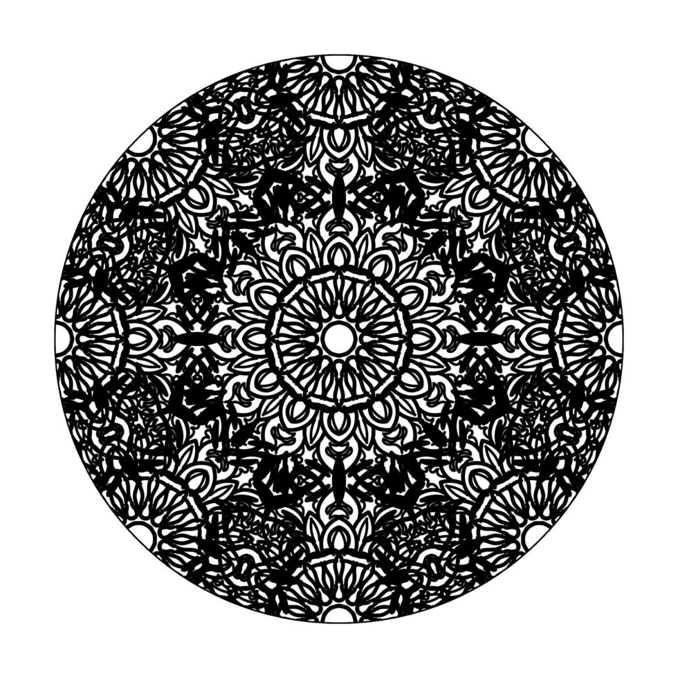 Hand drawn mandala. decoration in ethnic oriental  doodle ornament. vector