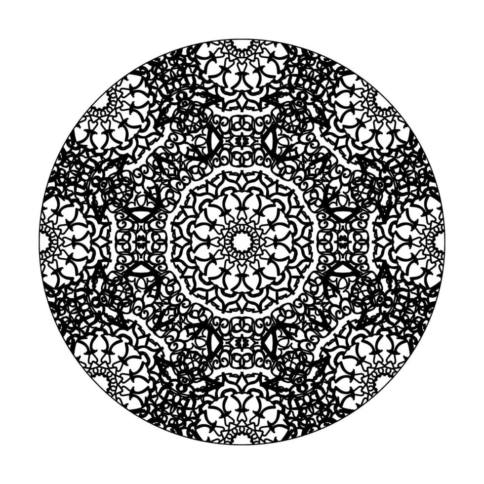 Hand drawn mandala. decoration in ethnic oriental  doodle ornament. vector