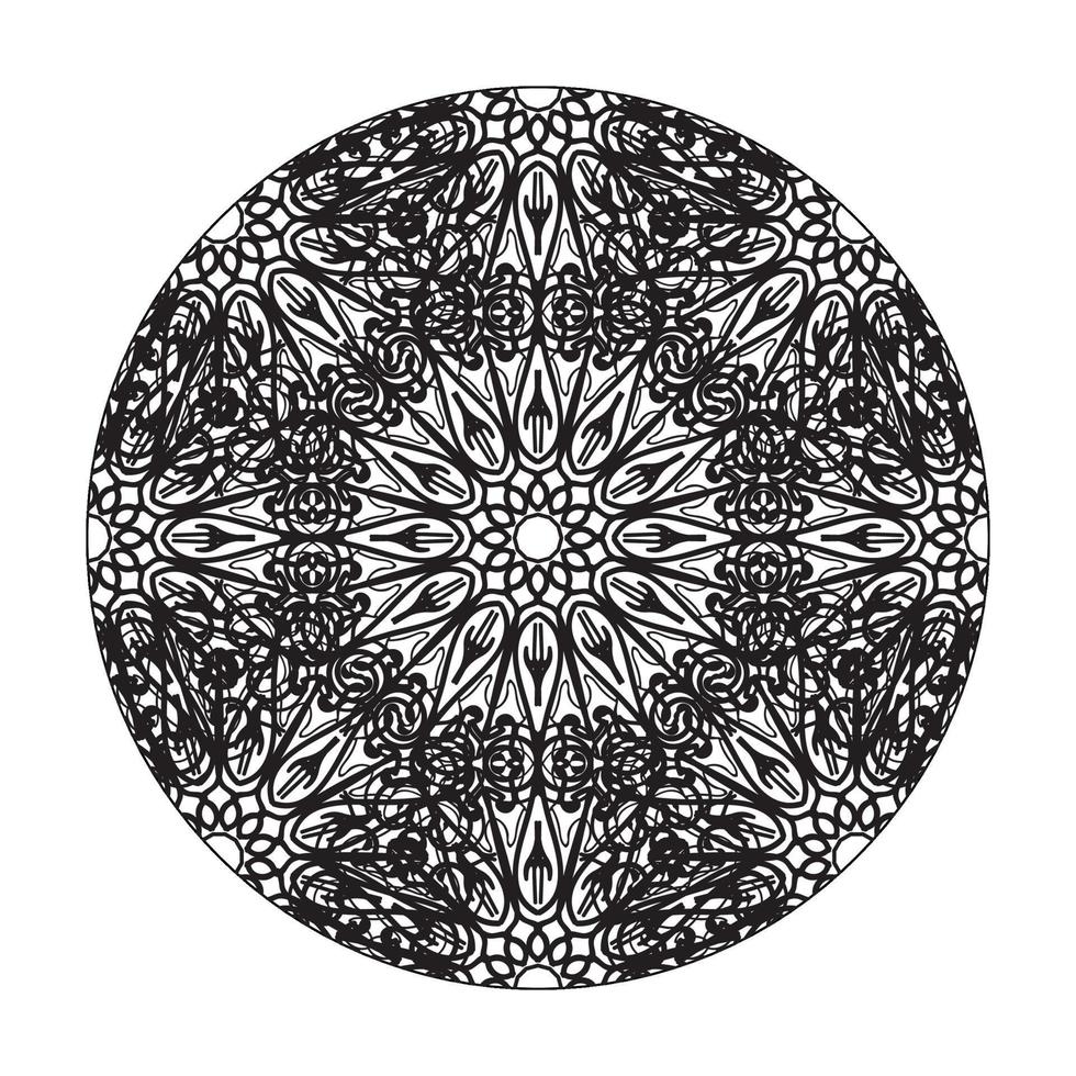 Hand drawn mandala. decoration in ethnic oriental  doodle ornament. vector