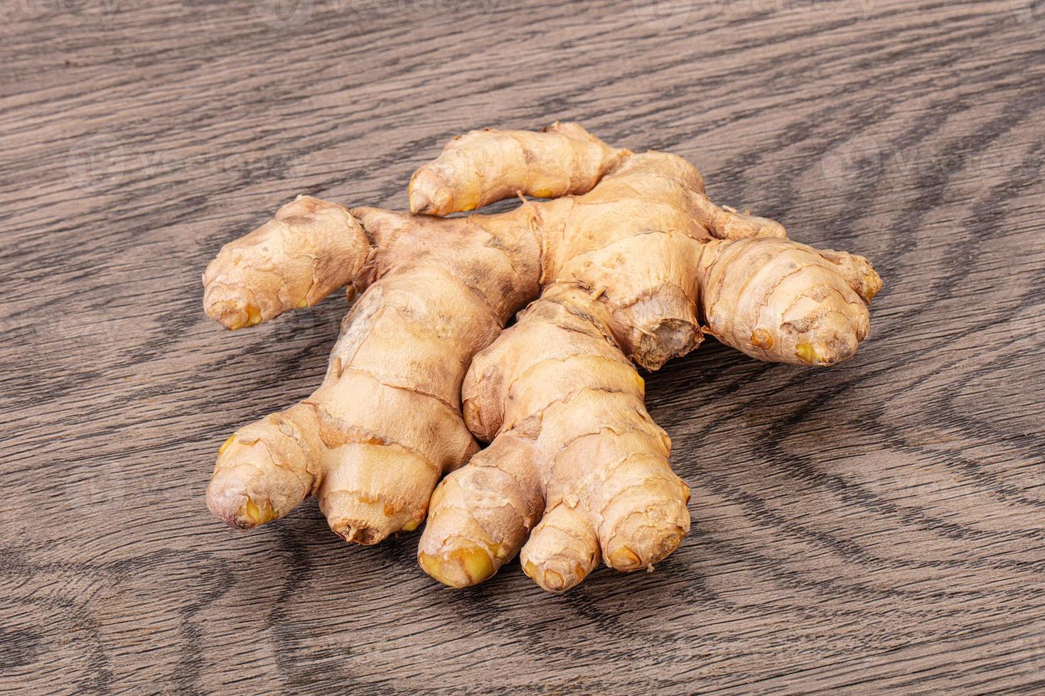 Natural organic raw ginger root photo