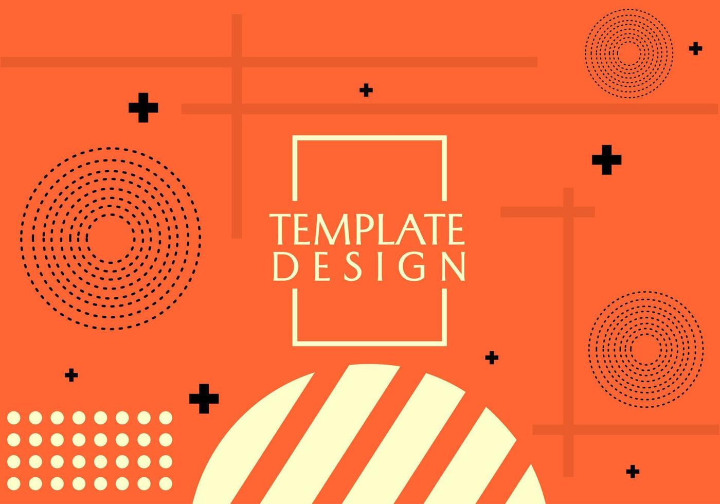 orange color background design with geometric elements. used to design banners, websites, posters vector