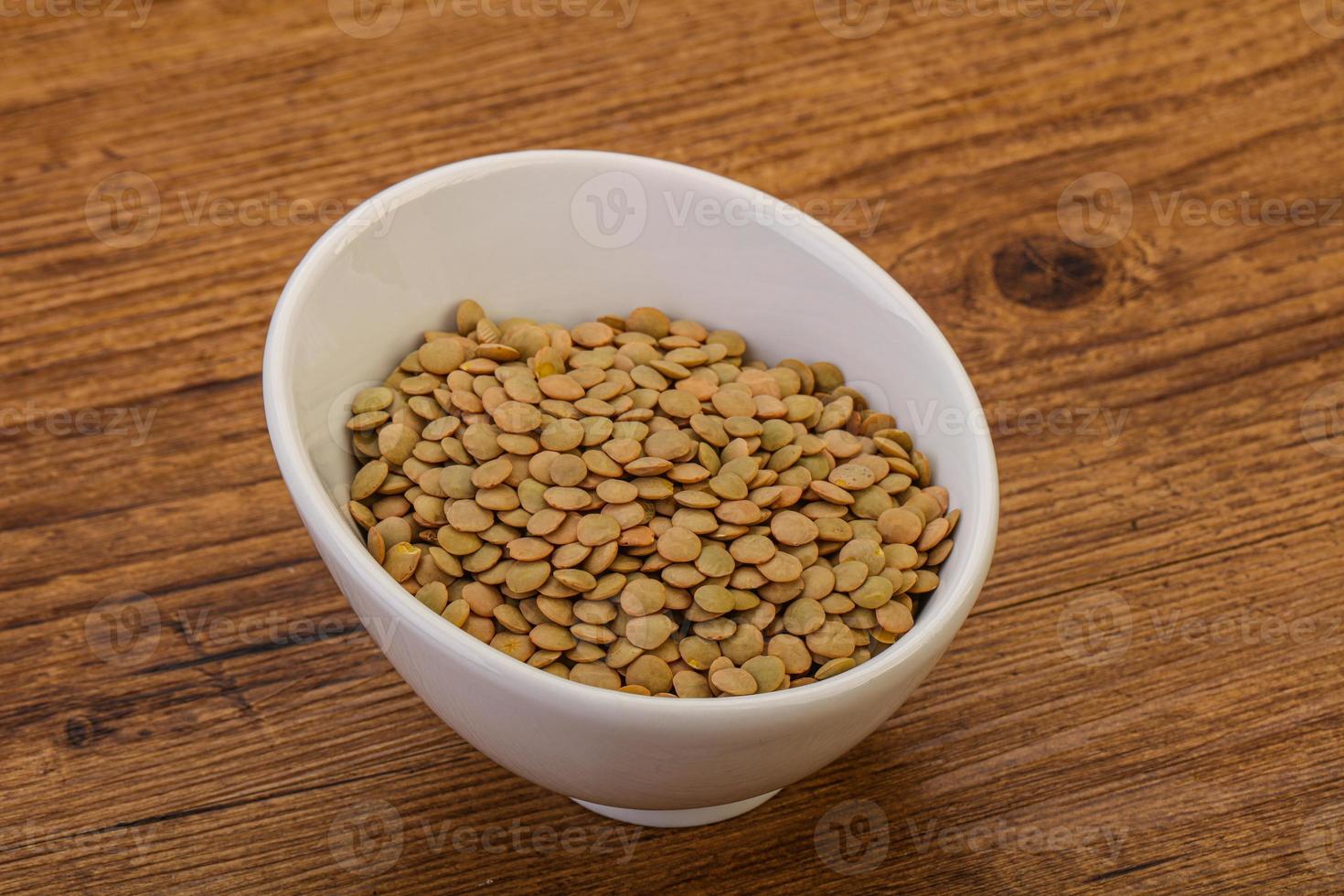 Vegan cuisine - Dry lentil heap photo