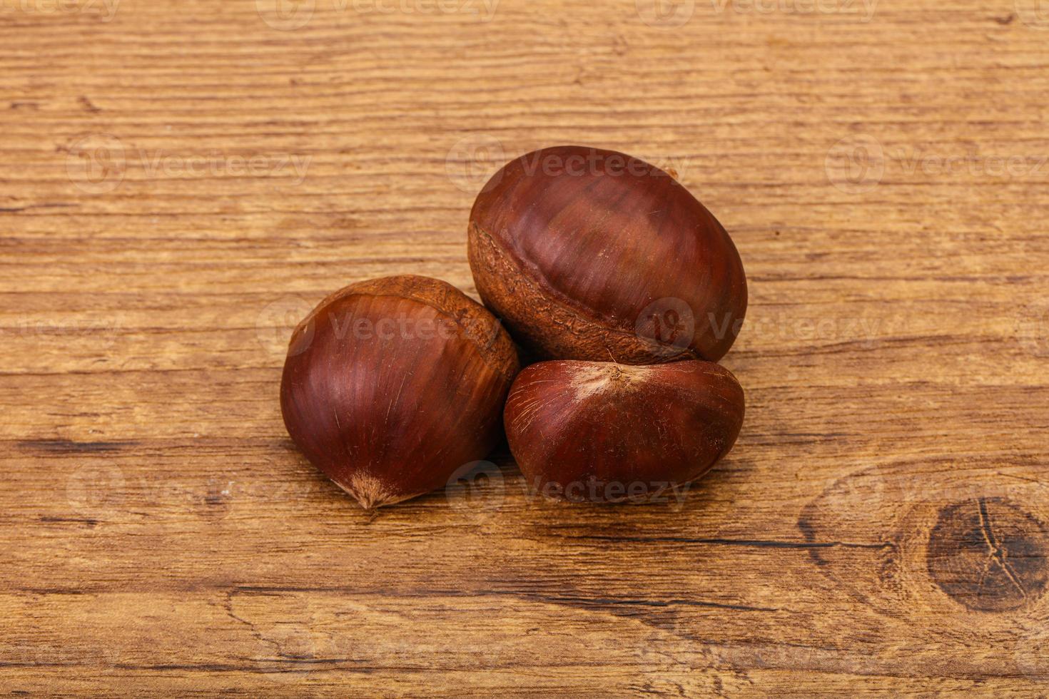 Organic natural sweet Chestnut heap photo