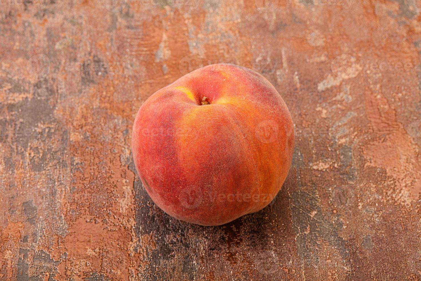 Fresh ripe sweet peach fruit photo