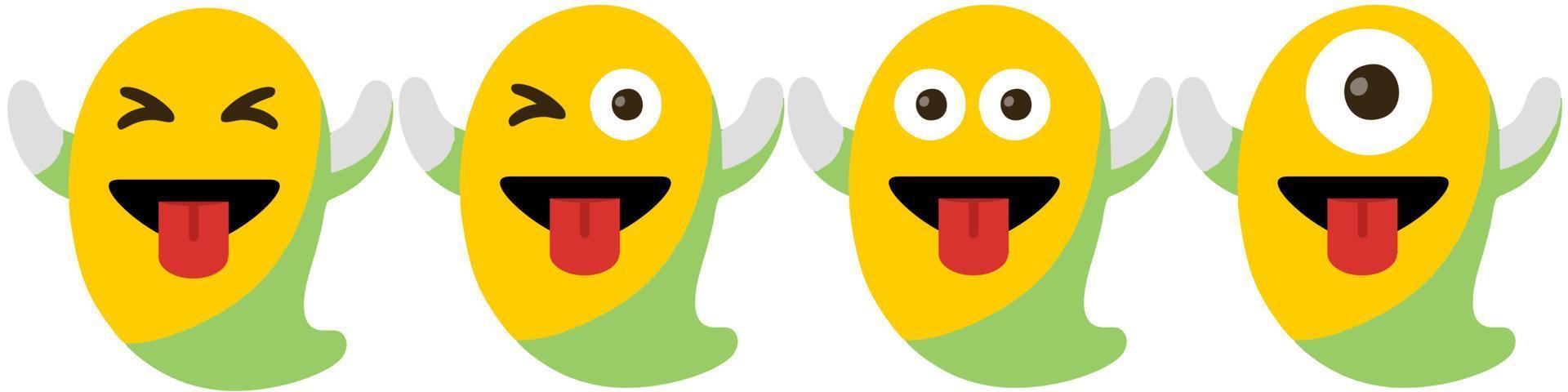 ghost cute vector yellow color
