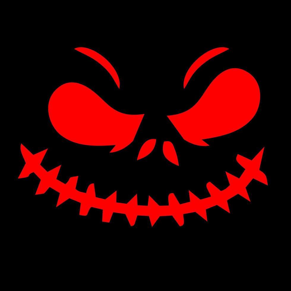 Isolated ghost icon on a Black Background. Ghost vector icon, Emotion Variation. Simple flat style design elements. Creepy horror images.