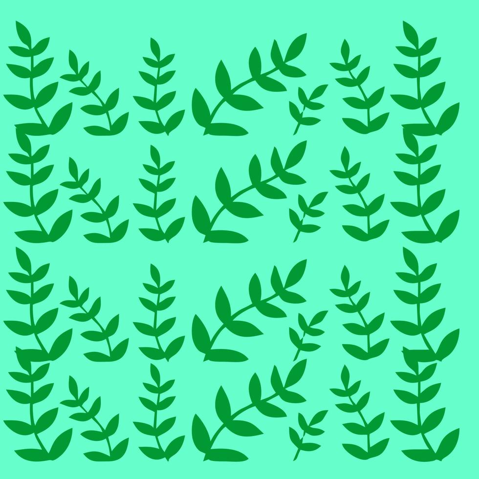 green background pine leaf template vector