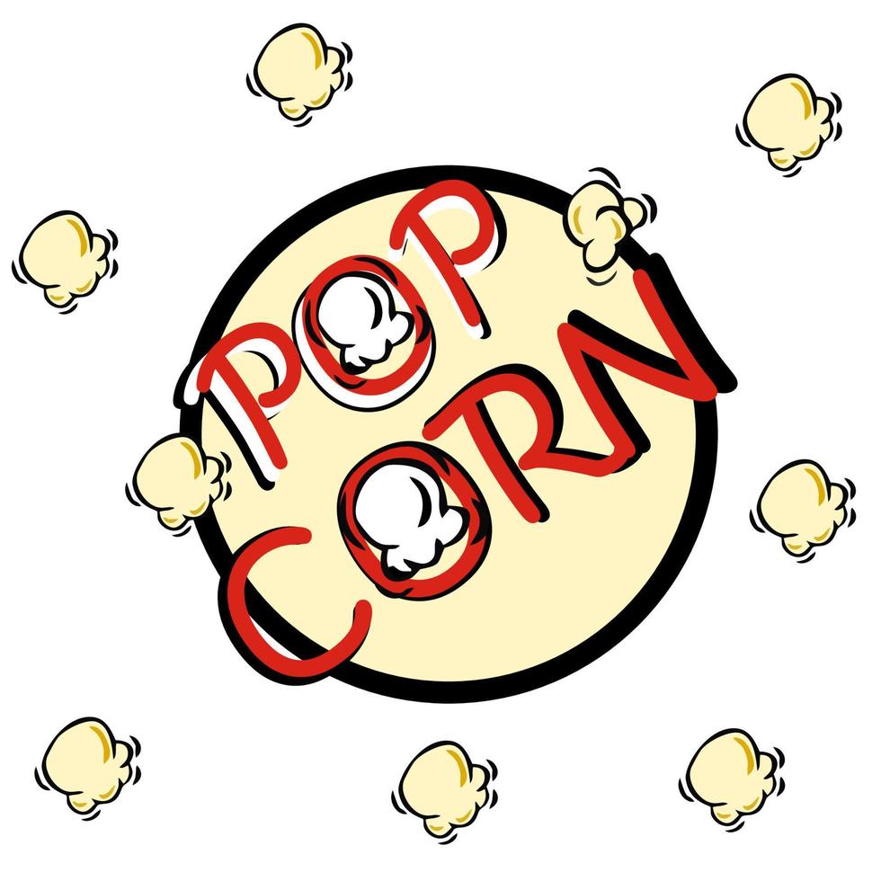 National Popcorn Day Vector Illustration.