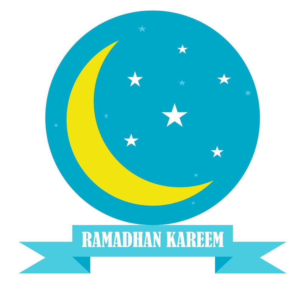 illustration of the day of the celebration of the month of Ramadan. the month of fasting, Muslims in the world. vector