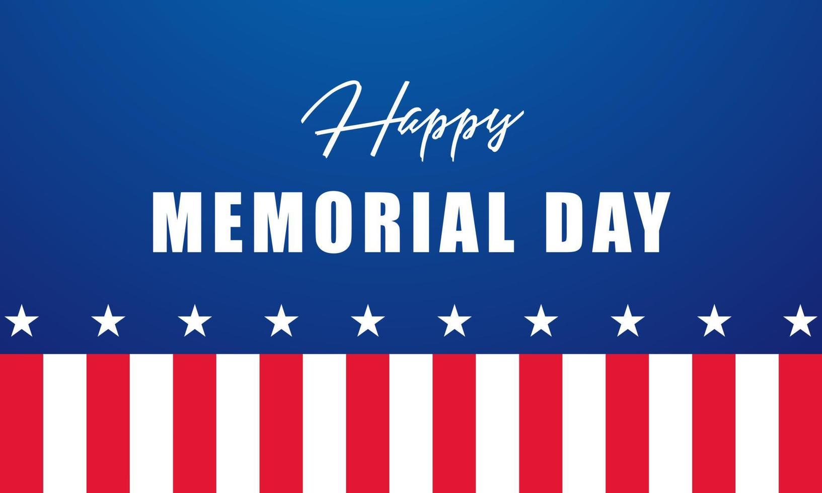 Memorial Day Background Design. Vector Illustration.