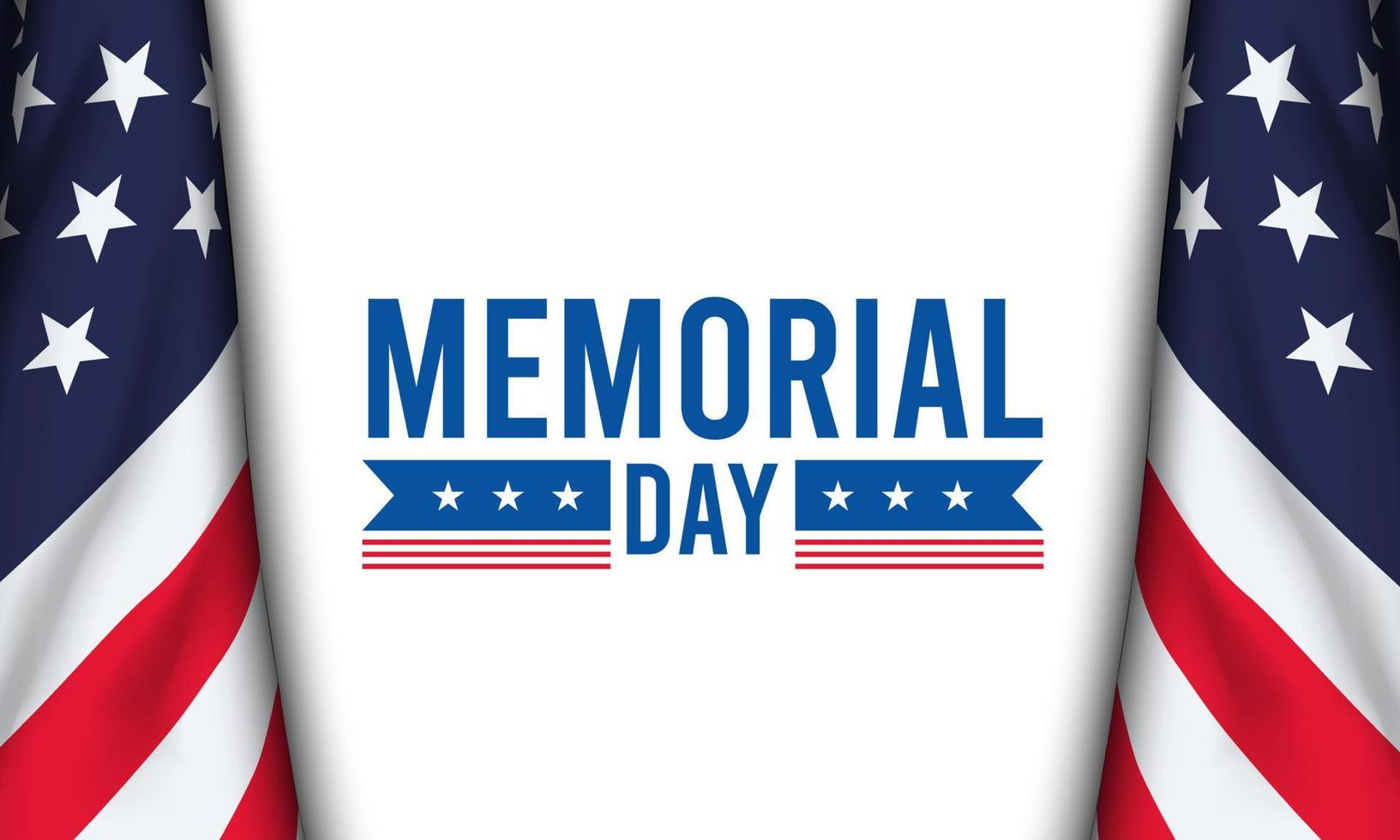 Memorial Day Background Design. Vector Illustration.