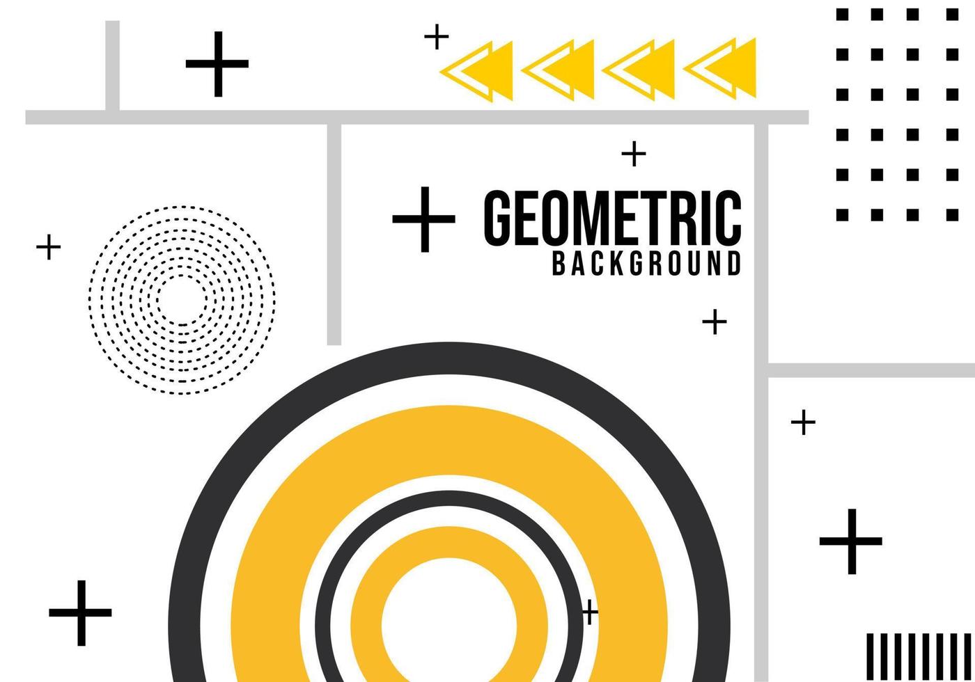 fondo abstracto amarillo con elementos geométricos dinámicos y modernos. utilizado para el diseño de pancartas, carteles y volantes vector