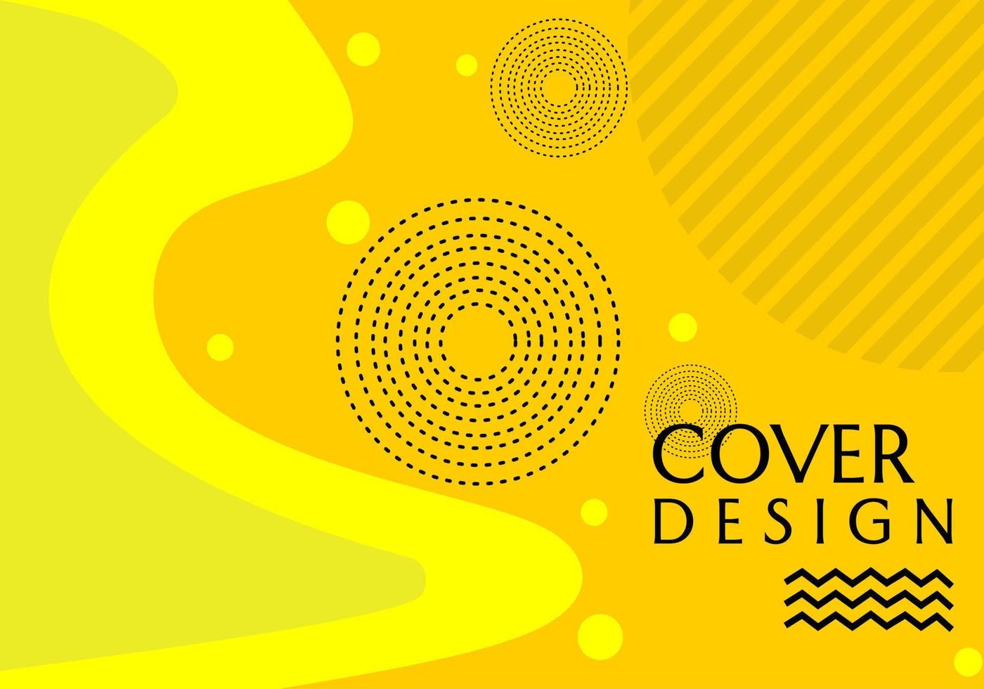 yellow cover design with abstract geometric style. design for banners and posters vector