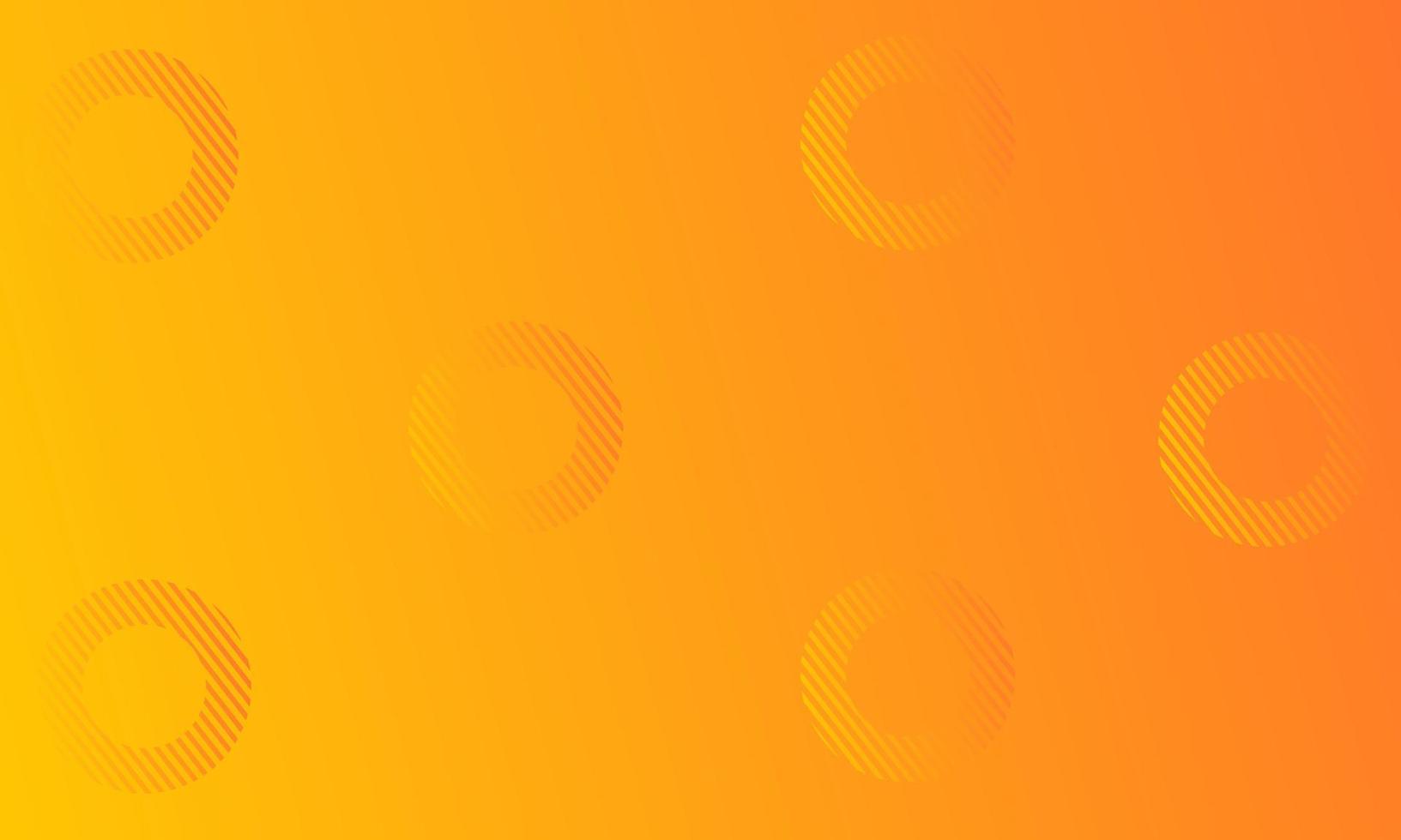 banner simple con fondo degradado naranja y elementos circulares vector