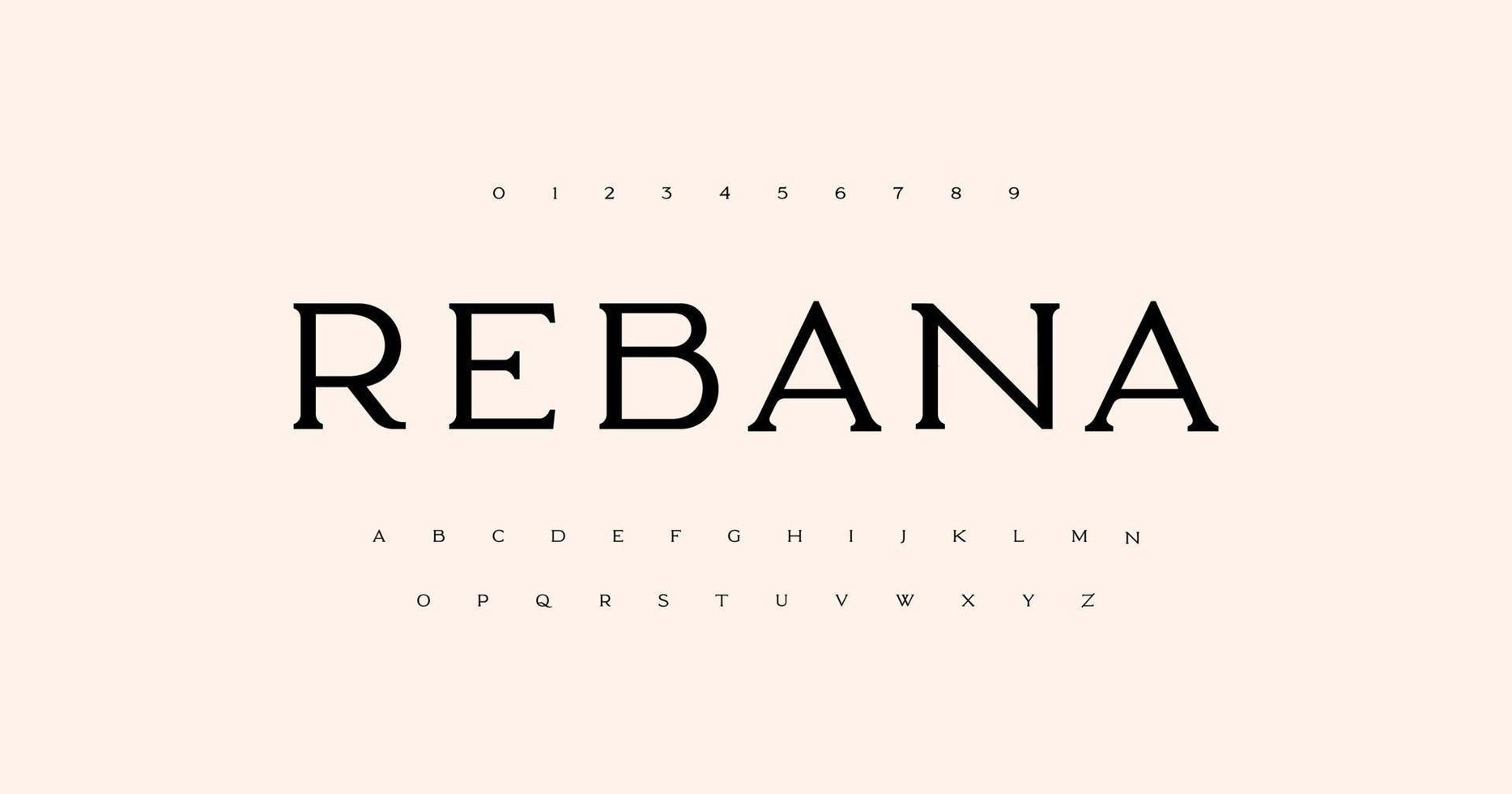 Elegant and luxury alphabet letters font and number. serif Classic elegant Lettering Minimal Fashion Designs. Typography fonts regular uppercase . vector illustration