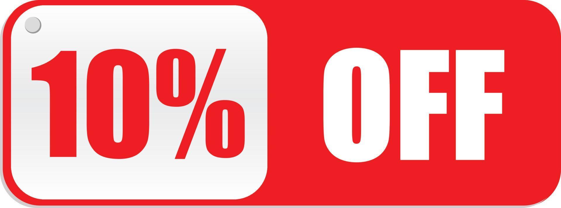 10 Percentage Off  badge Vector Graphics