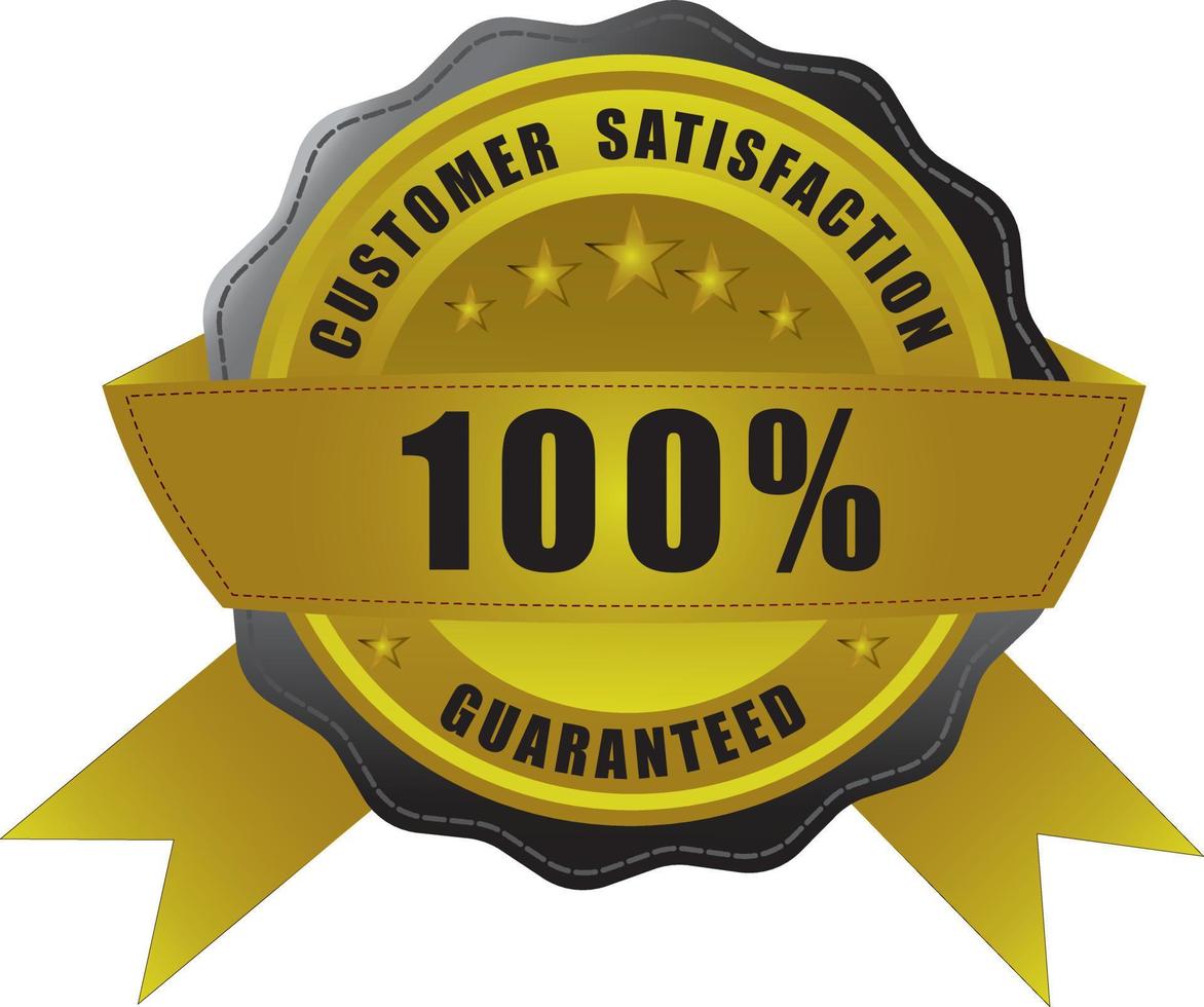Customer Satisfaction Guarantee Badge and Sign | Stock vector | Colourbox