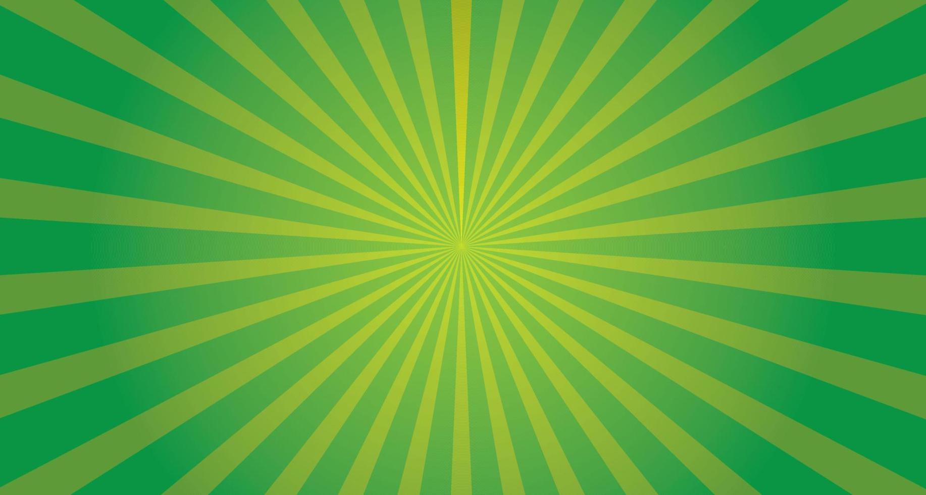 Green Sunburst background Vector Graphics