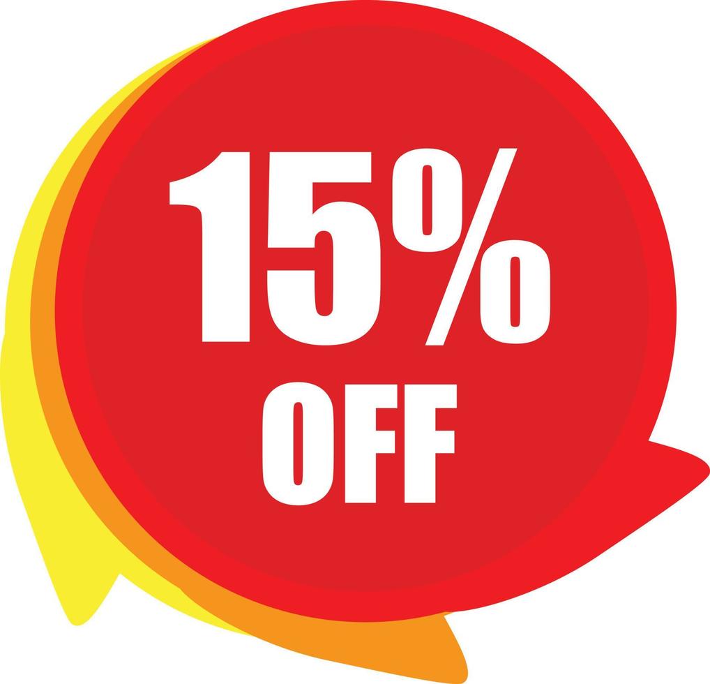 15 Percentage Off badge Vector Graphics 7702588 Vector Art at Vecteezy