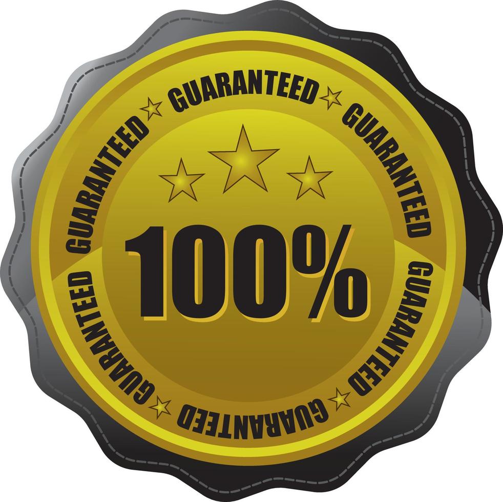 100 percentage customer satisfaction guaranteed, Vector Graphics