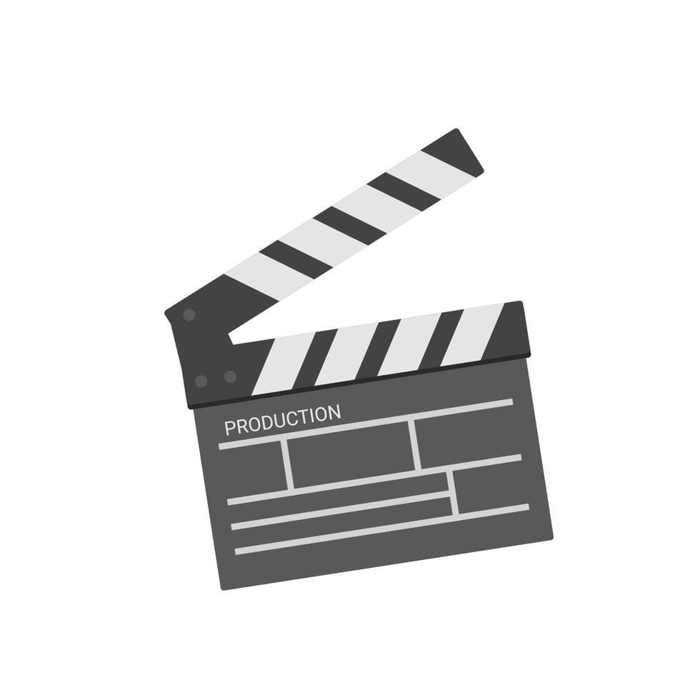 film clapper icon vector illustration