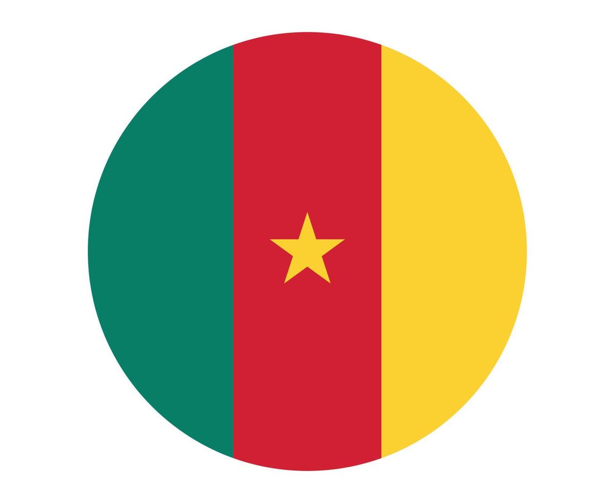 camerún bandera nacional áfrica emblema icono vector ilustración diseño abstracto elemento