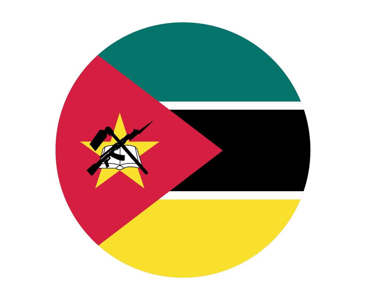 mozambique bandera nacional áfrica emblema icono vector ilustración diseño abstracto elemento